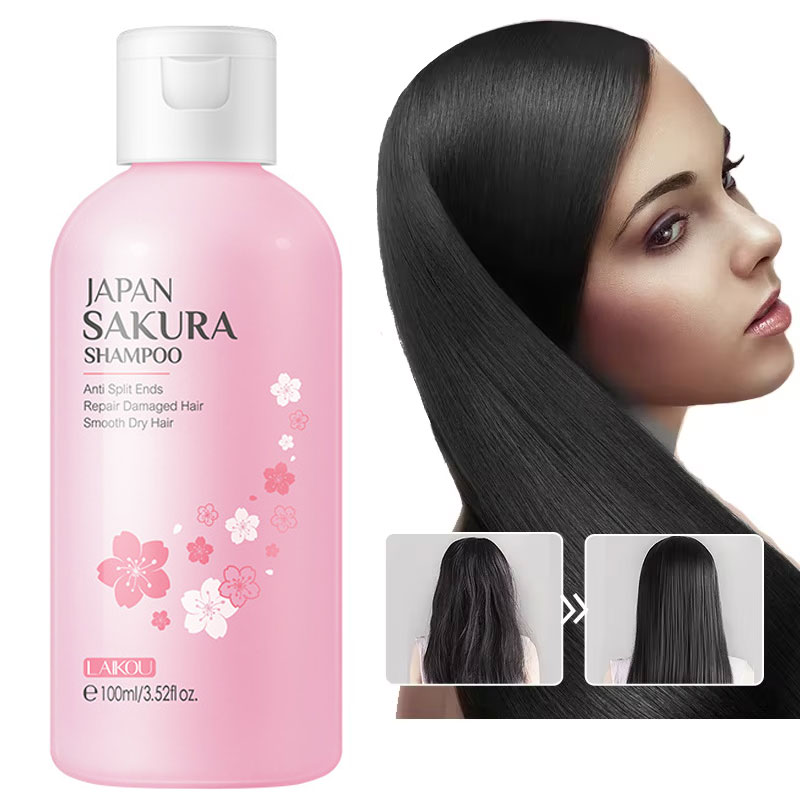 Hair Care Organic - LAIKOU japonia Sakura szampon naprawa zniszczone